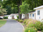cabins along small driveway
